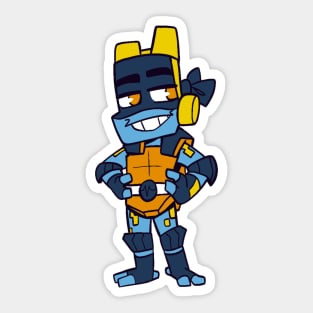 Donnie Aroace Flag ROTTMNT Sticker